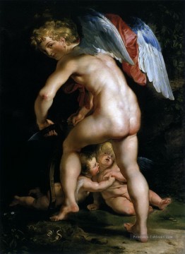 Cupidon faisant son arc Peter Paul Rubens Peinture à l'huile